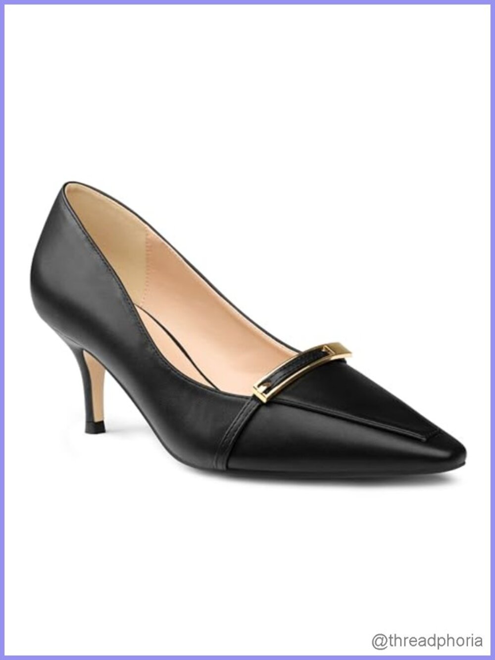 Women's Kitten Heel Pumps Pointed Toe Low Heel Dress Shoes Office